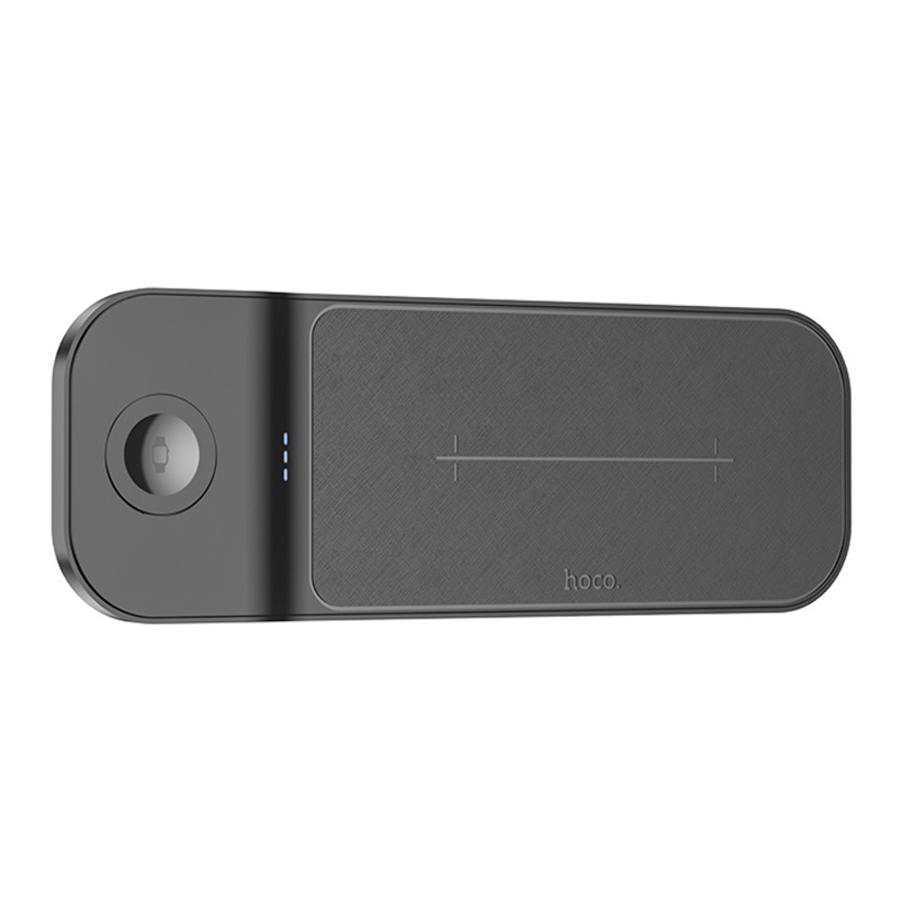 Безпровідний зарядний пристрій Hoco CQ5, 3 in 1, 22.5W, Black - 1