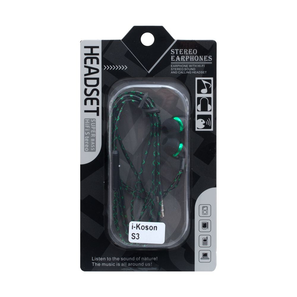 Гарнітура i-Koson i-S3 Black-Red - 2