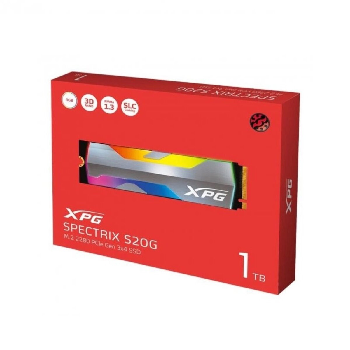 SSD-накопичувач ADATA XPG SPECTRIX S20G 1TB M.2 2280 PCI Express 3.0x4 NVMe 3D TLC - 6