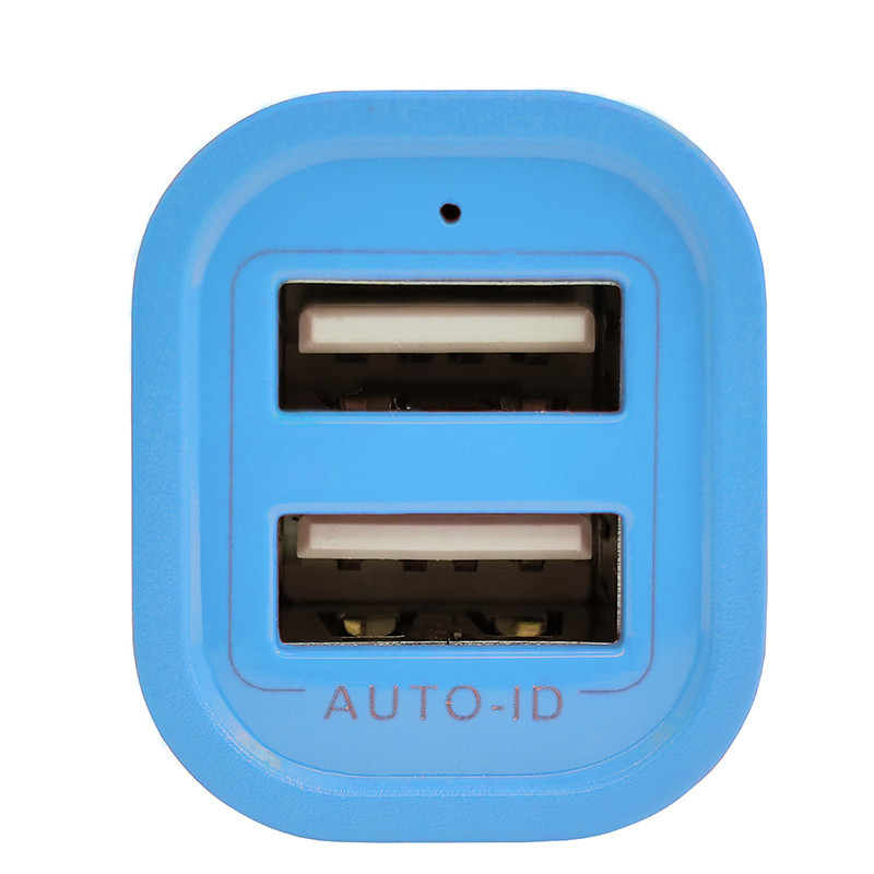 Автомобільний Зарядний Пристрій Konfulon C17 Dual USB, 2A, Blue - 2