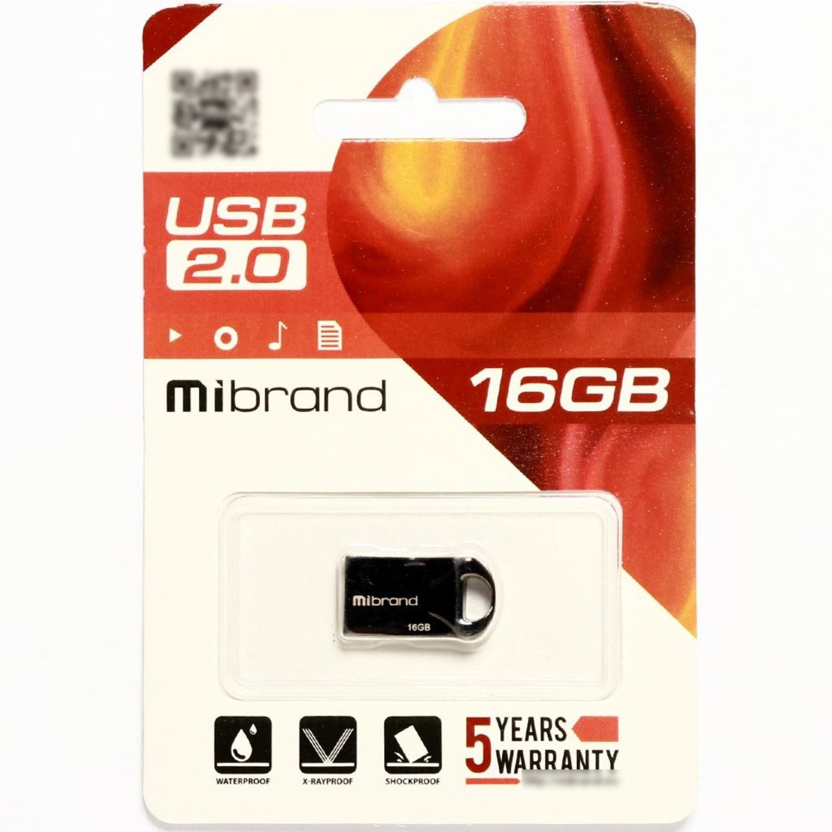 Флешка Mibrand USB 2.0 Hawk 16Gb Black - 2