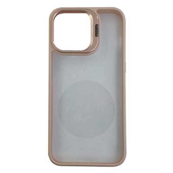 Чохол Defense Case Camera Stand with Camera Glass iPhone 15 Plus Sand Pink - 1