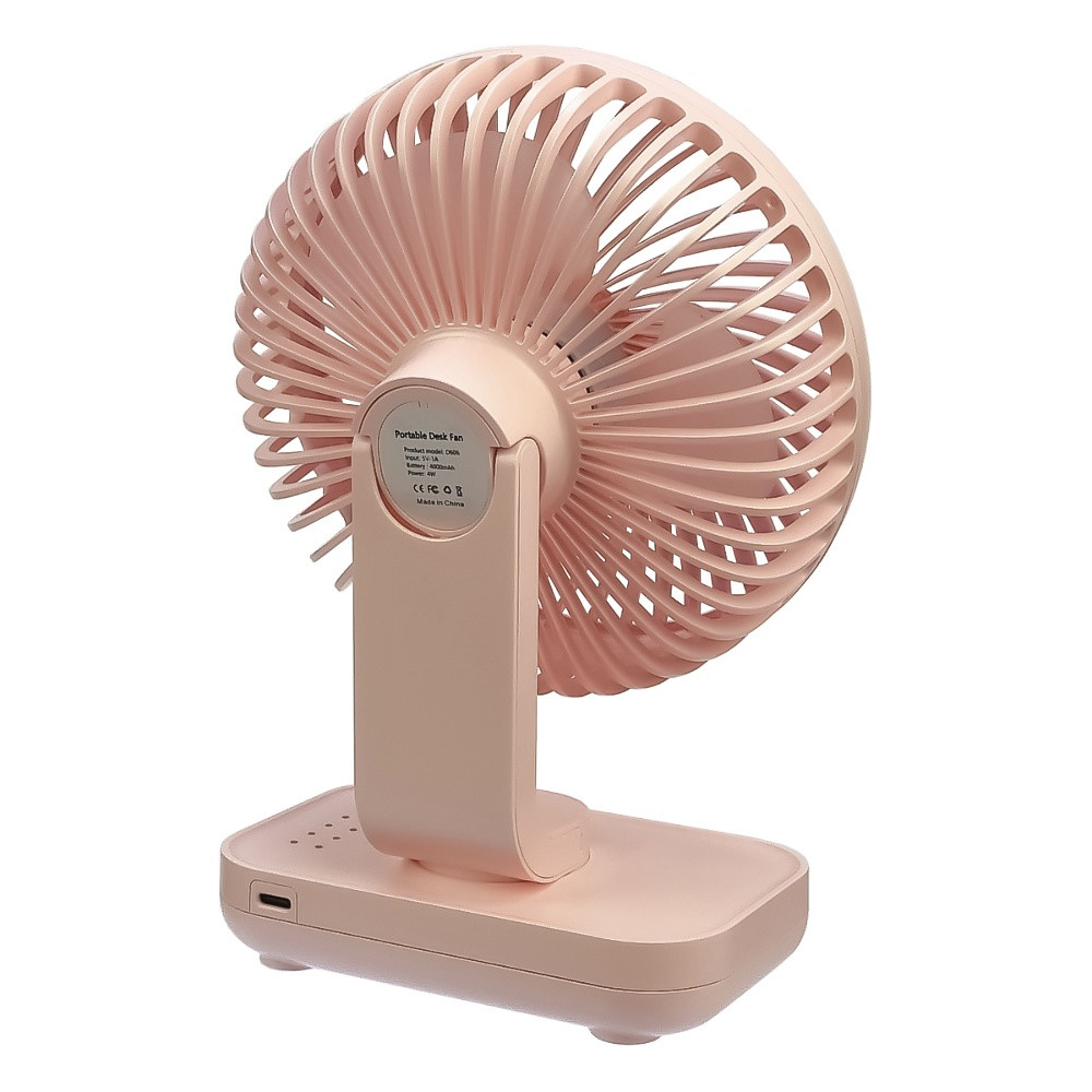 Настільний безпровідний вентилятор GXQC D606 Pink - 5