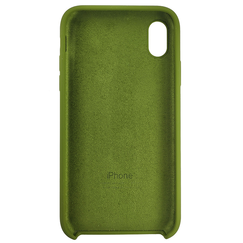 Чохол Copy Silicone Case iPhone XR Dark Green (48) - 3