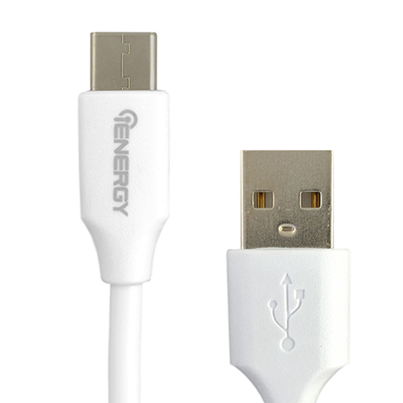 Кабель iEnergy USB Classic Type-C, 1m, 2A, White - 1