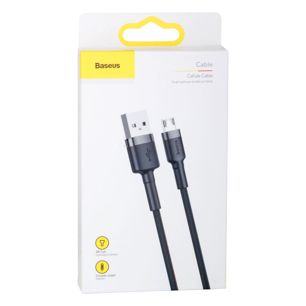 Кабель Baseus Cafule Cable Micro 1m, 2.4A, Red - 4