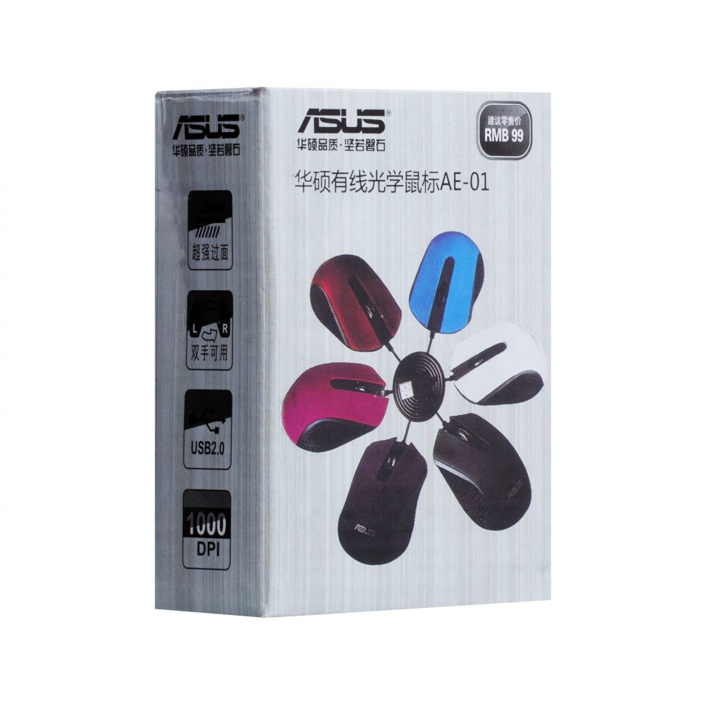 Комп'ютерна USB миша Asus AE-01 Black - 2