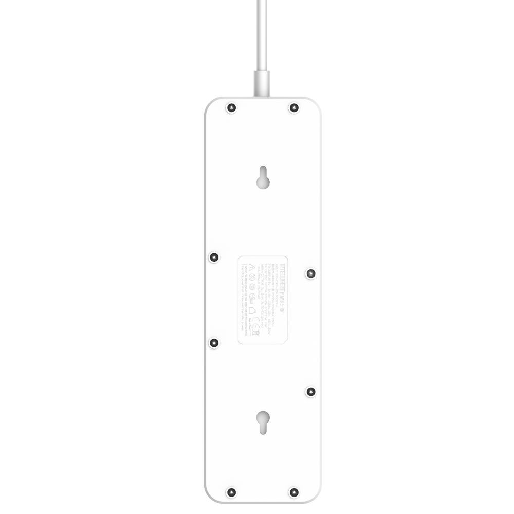 Мережевий подовжувач LDNIO SC5415, 5xSocket/1xType-C/3xUSB-A, PD 20W, QC 3.0, 2m, White - 5