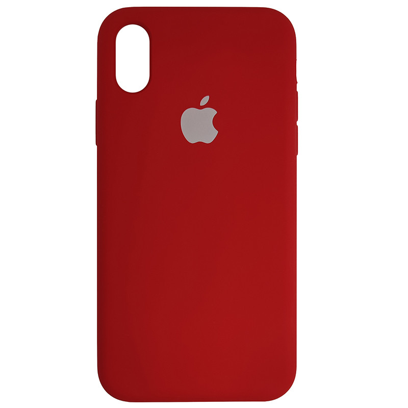 Чохол Copy Silicone Case iPhone X/XS China Red (33) - 2