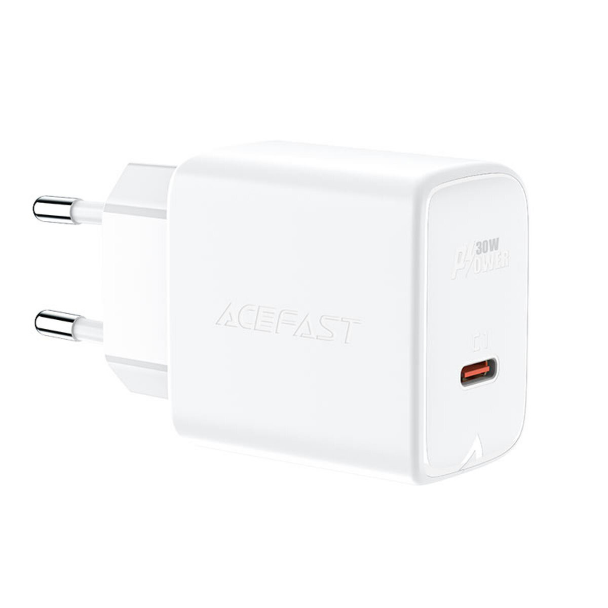 Мережевий зарядний пристрій ACEFAST A21 30W GaN single USB-C charger White - 1