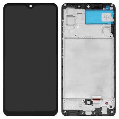 Дисплейний модуль для Samsung A325 Galaxy A32, з рамкою, High Copy, Small OLED (6,36"),  Black - 1