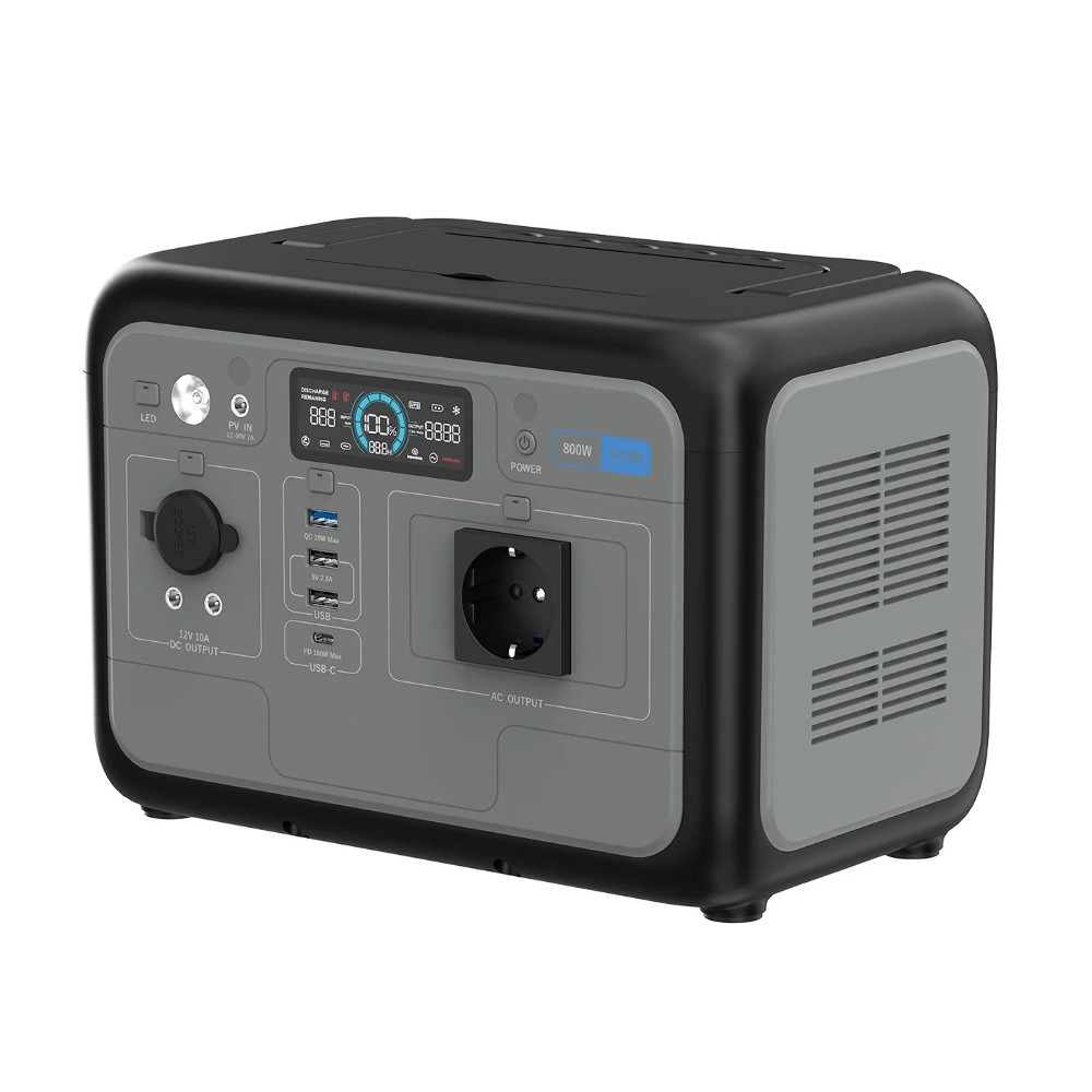 Портативна зарядна станція Oukitel P800E, 800W, 512Wh, LiFePO4, Black - 1
