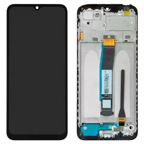 Дисплейний модуль для Xiaomi Poco C40, Redmi 10C, з рамкою, Original PRC, Black - 1