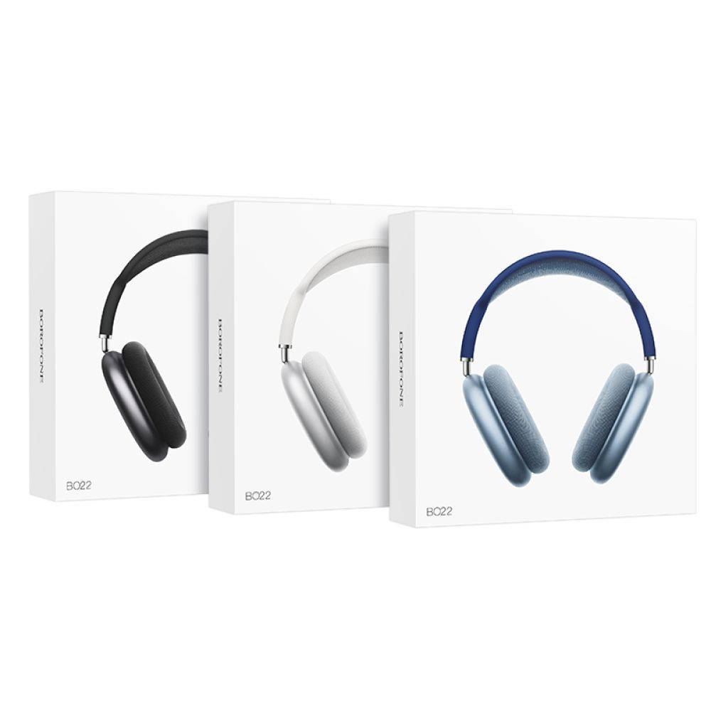 Безпровідна гарнітура Borofone BO22, Blue - 7