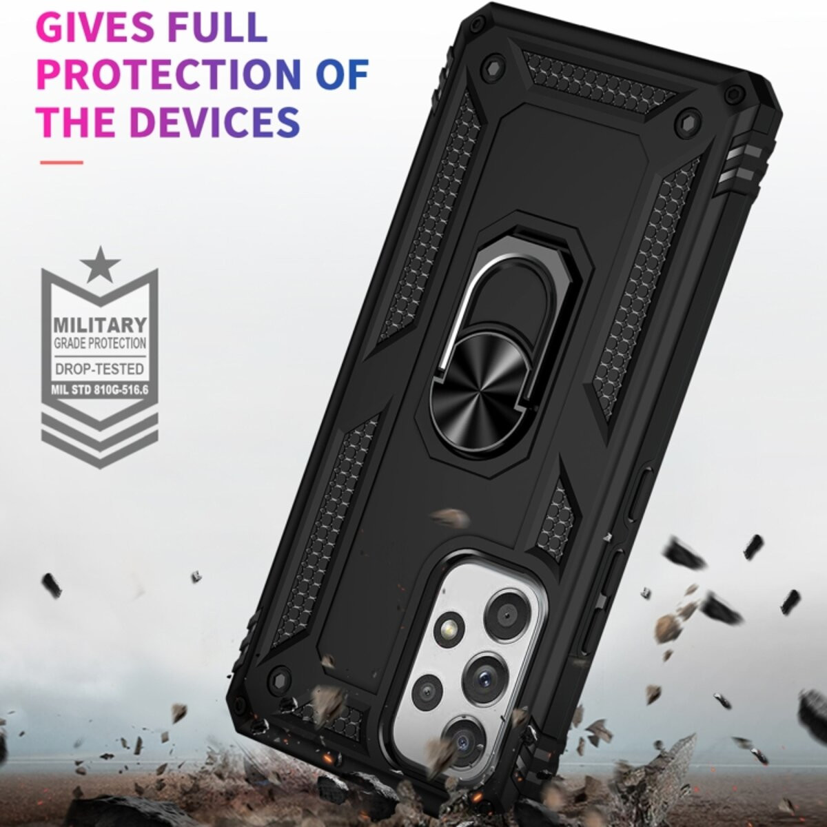 Чохол Cosmic Robot Ring for Samsung Galaxy A53 5G Black - 5