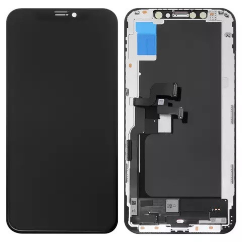 Дисплейний модуль для iPhone XS, High Copy, OLED, imisu OEM soft, Black - 1