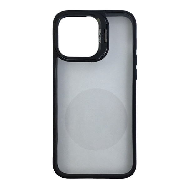 Чохол Defense Case Camera Stand with Camera Glass iPhone 15 Pro Max Black - 1