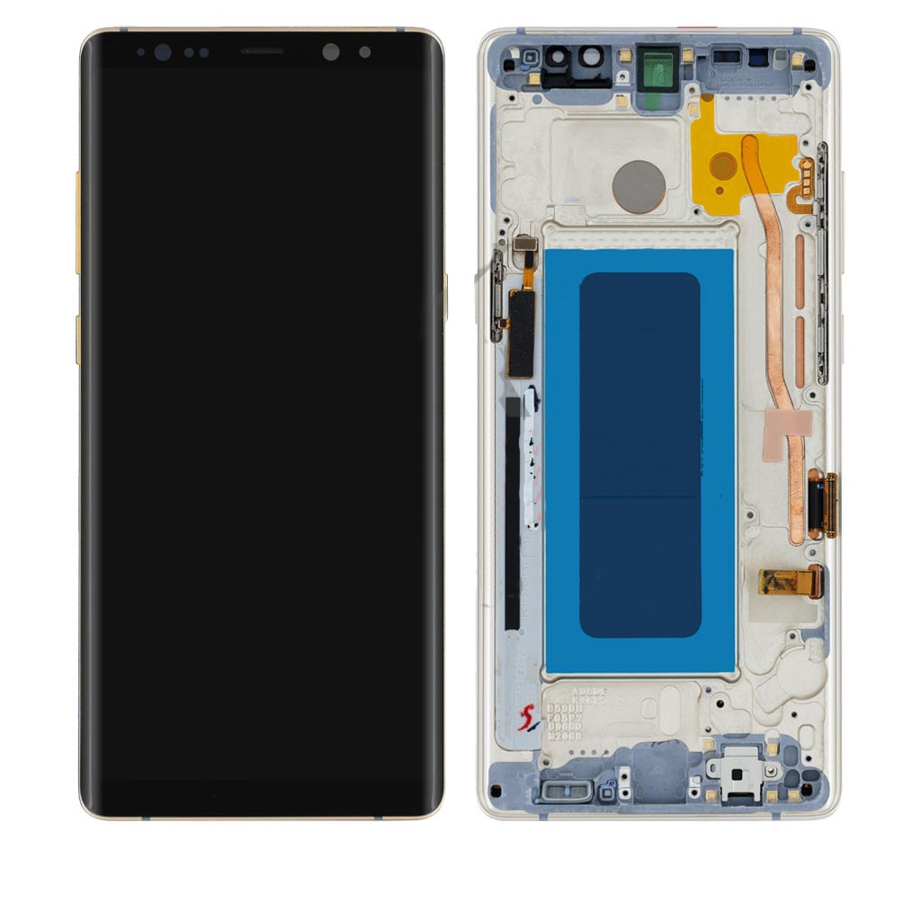 Дисплейний модуль Samsung N950 Galaxy Note 8, з рамкою, Original PRC, Gold - 1