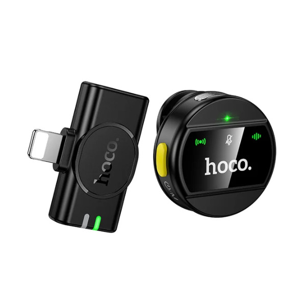 Мікрофон безпровідний Hoco L21 Charm, Lightning, Black - 2