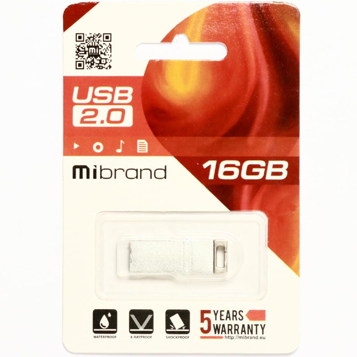 Флешка Mibrand USB 2.0 Chameleon 16Gb Silver - 2