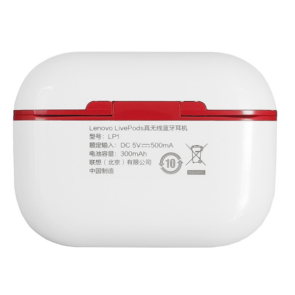 Безпровідна гарнітура Lenovo LP1 White/Red - 7