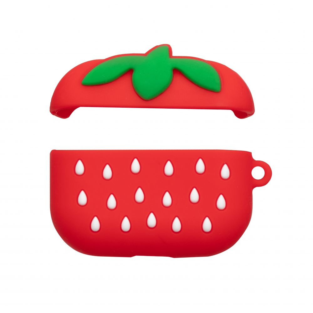 Silicone Case for AirPods Pro Cartoon Strawberry - 1