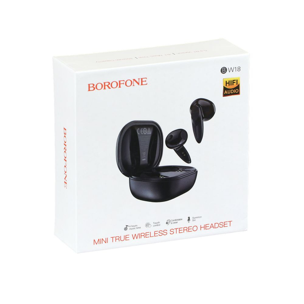 Безпровідна гарнітура Borofone BW18, Black - 8