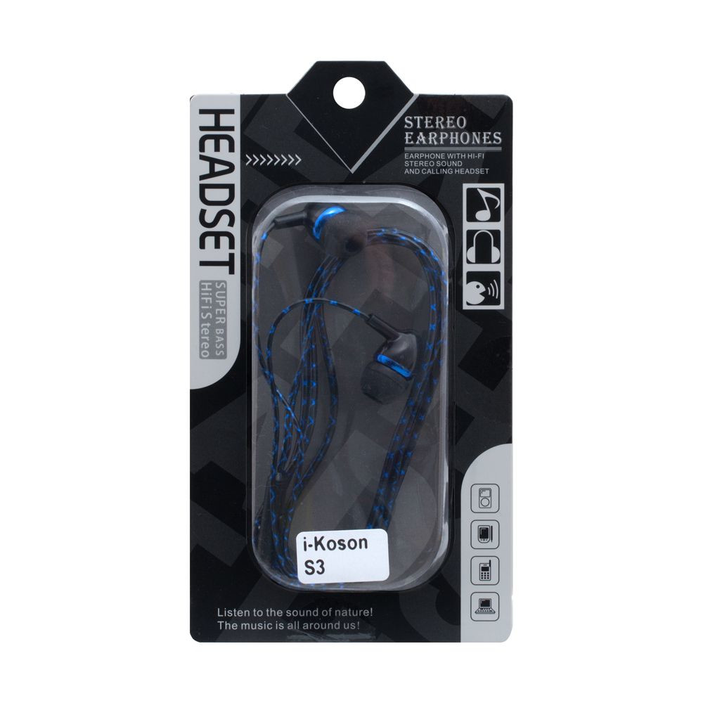 Гарнітура i-Koson i-S3 Black-Red - 4