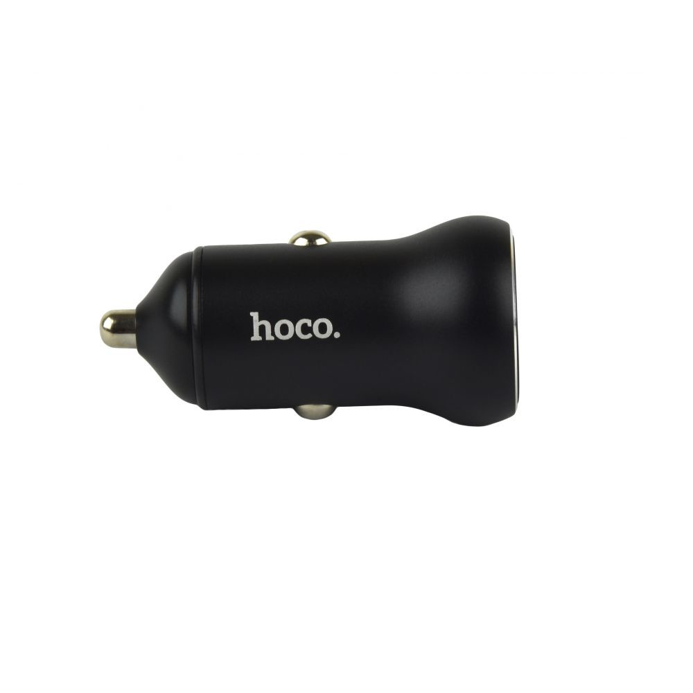 Автомобільний Зарядний Пристрій Hoco NZ5 Smooth road PD30W+QC3.0 Black - 1