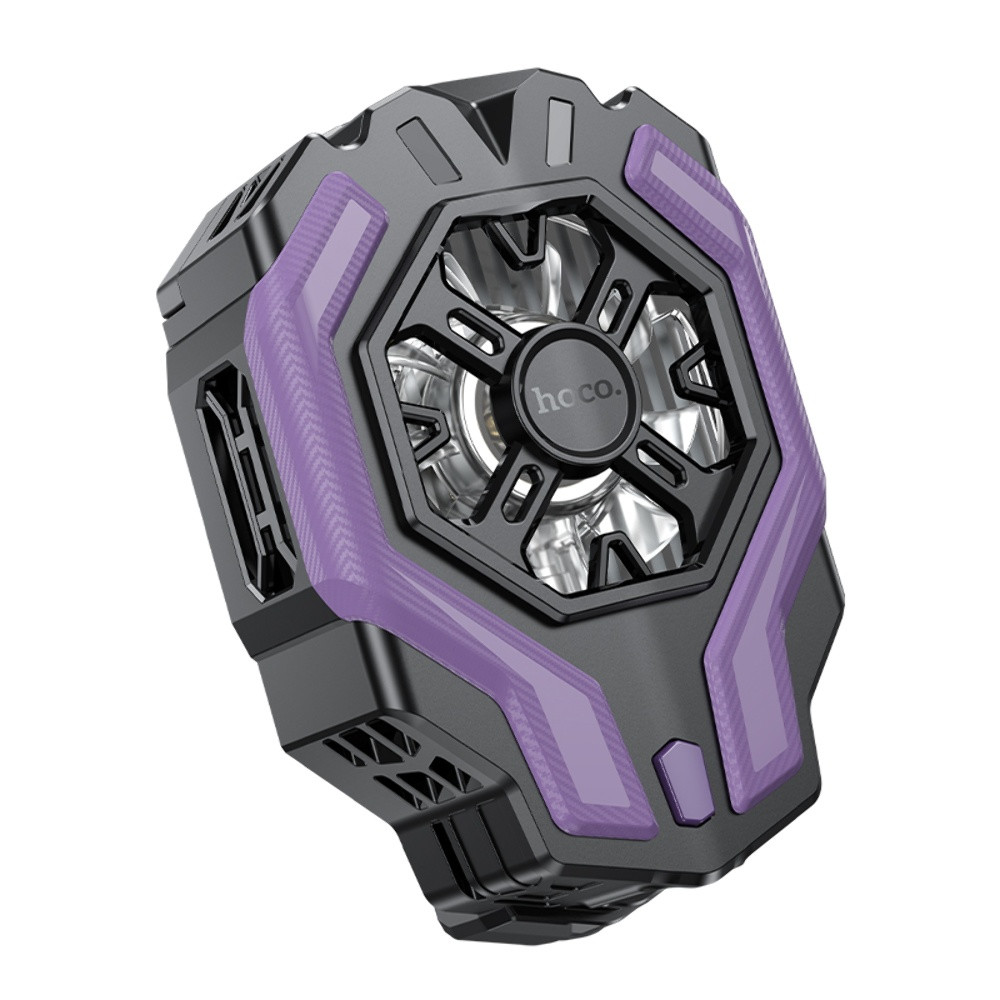 Мобільний кулер Hoco GM26 Type-C, Black-Purple - 10