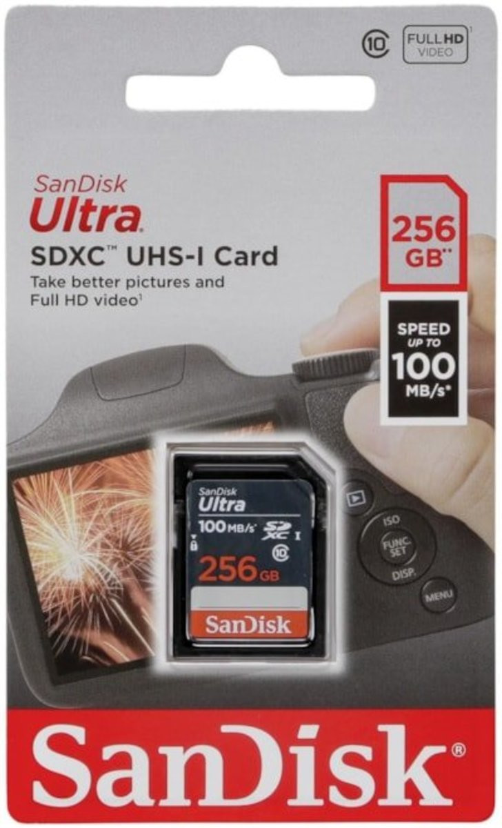 SDHC (UHS-1) SanDisk Ultra 256Gb class 10 (100Mb/s) - 2