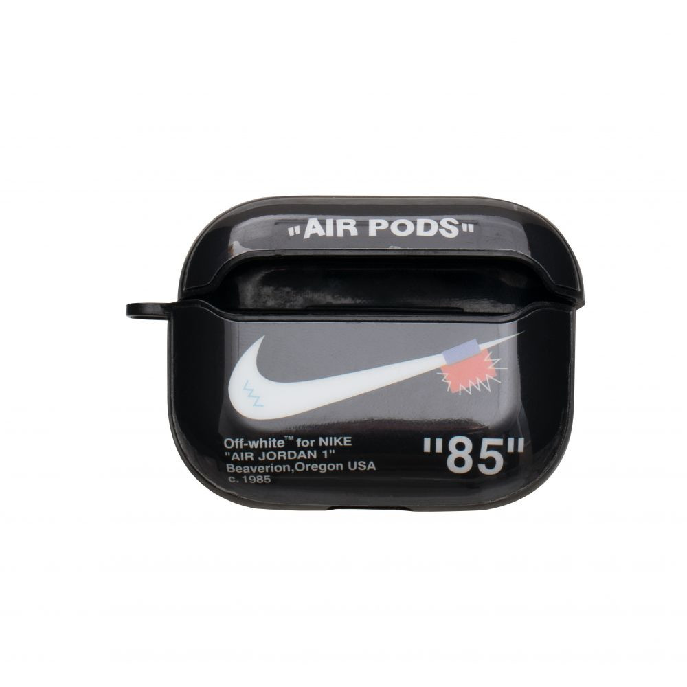 Silicone Case for AirPods Pro Glossy Brand Nike black - 1