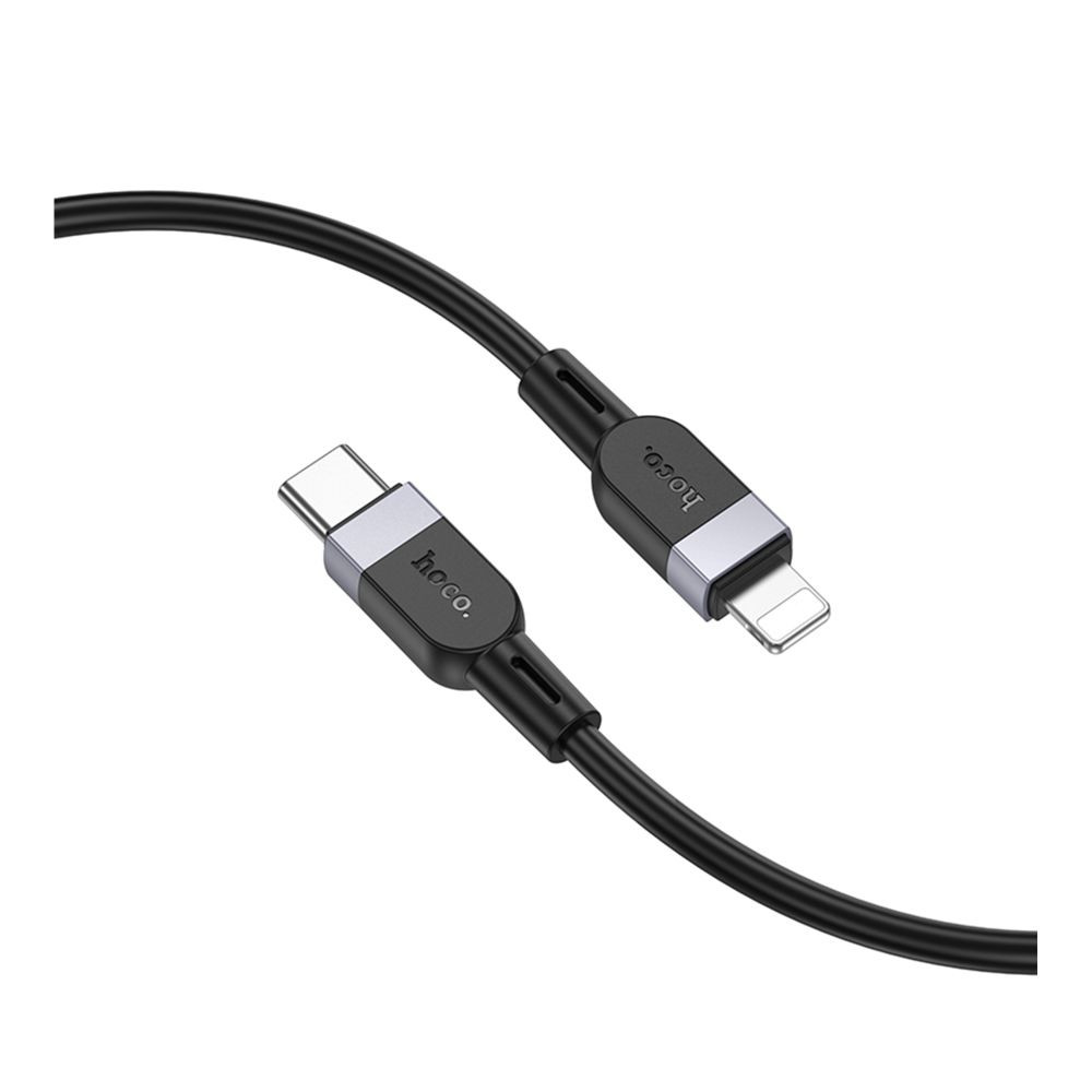 Кабель Hoco X109 Silicone, Type-C to Lightning, PD 27W, 3m, Black - 10