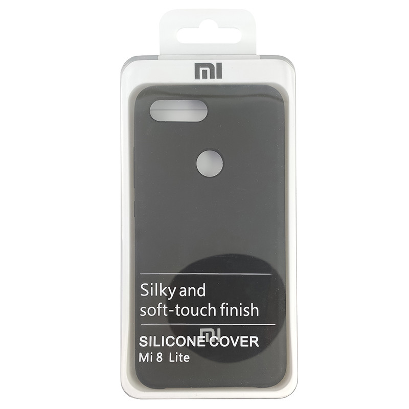 Чохол Silicone Case for Xiaomi Mi 8 Lite Black (18) - 4