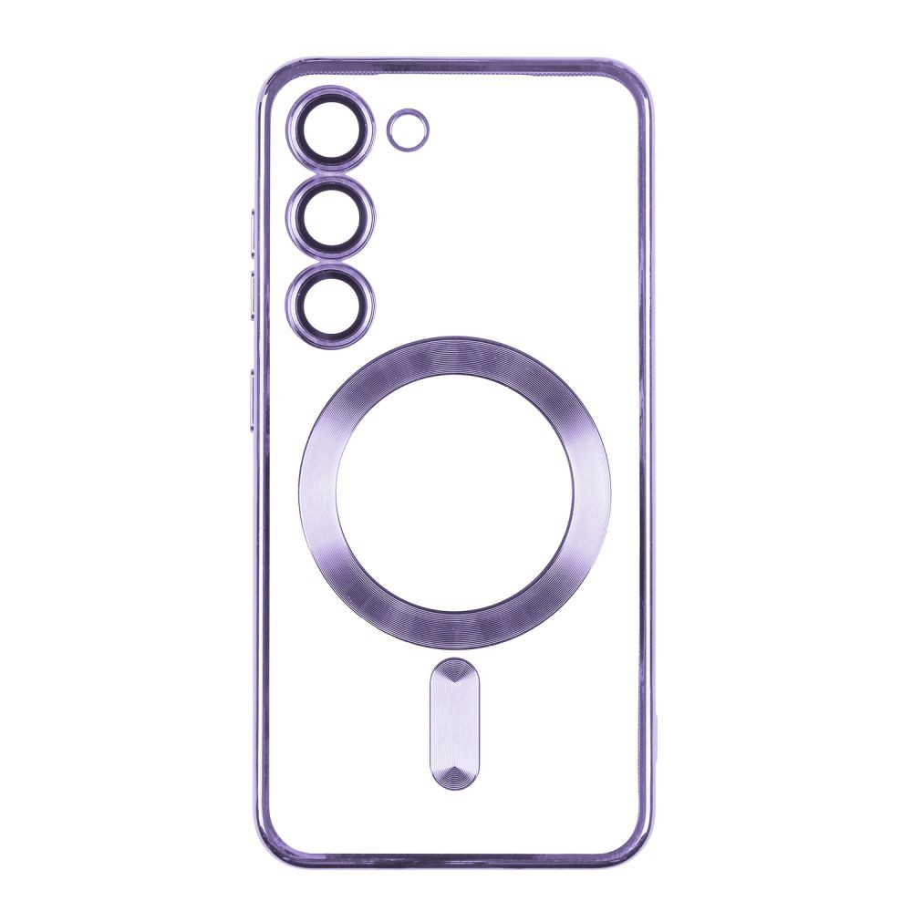 Чохол TPU Metallic Full Camera with Magsafe для Samsung Galaxy S23 Ultra Purple - 1