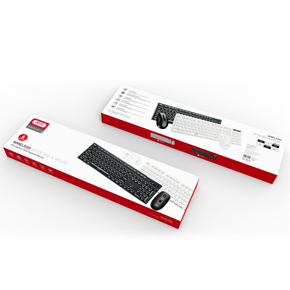 Безпровідна клавіатура і миша XO KB-02 White - 2