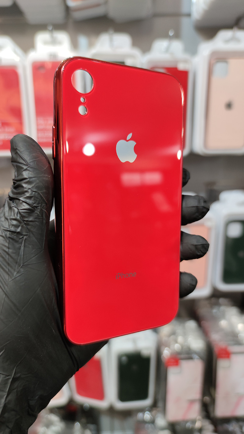 Чохол Glass Case для Apple iPhone XR Red - 2