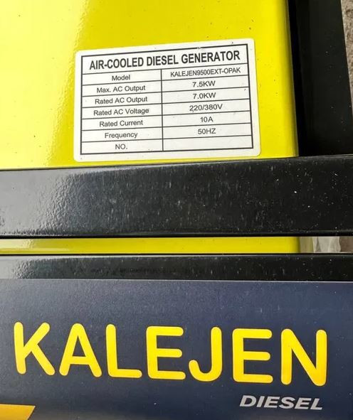 Генератор дизельний Kalejen 9500 EX-OPAK 7.5 kWt, трьохфазний з електростартером - 4