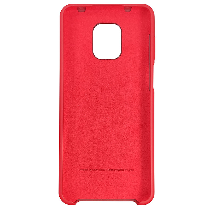Чохол Silicone Case for Xiaomi Redmi Note 9S/9 Pro Red (18) - 3