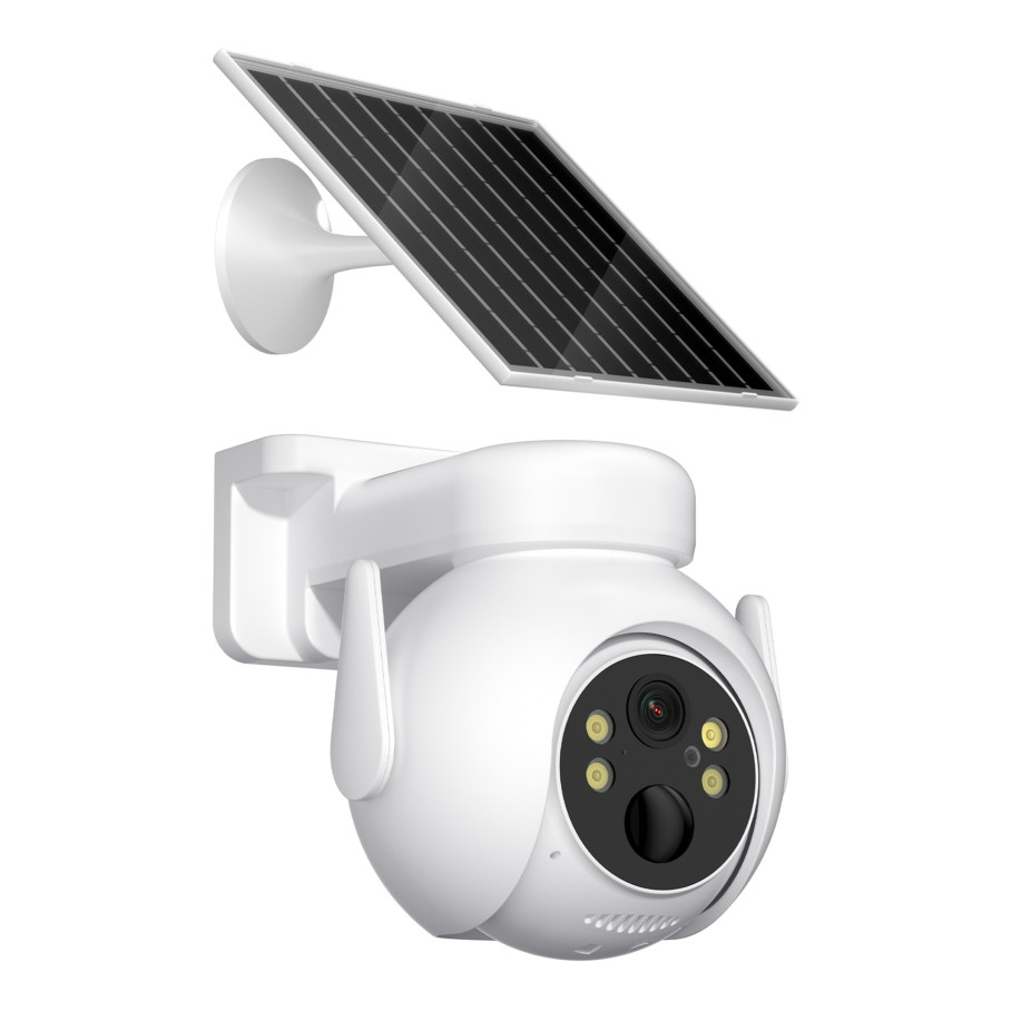 IP-камера відеонагляду XO C10 Solar, White - 1