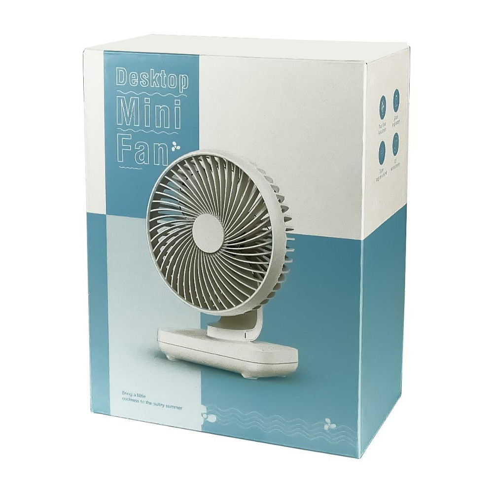 Настільний безпровідний вентилятор GXQC D606Y, White - 6