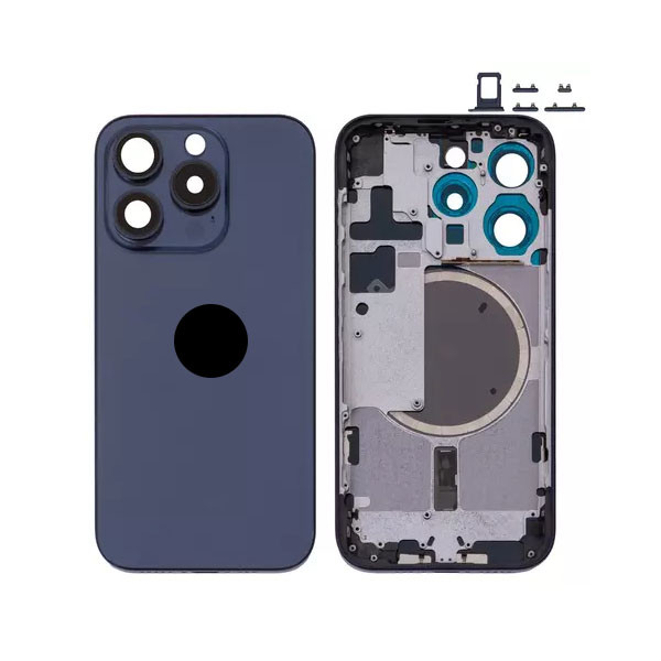 Корпус для iPhone 15 Pro Max, Original PRC, EU Version, Blue Titanium - 1