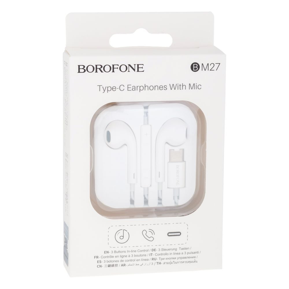 Гарнітура Borofone BM27 Type-C White - 2