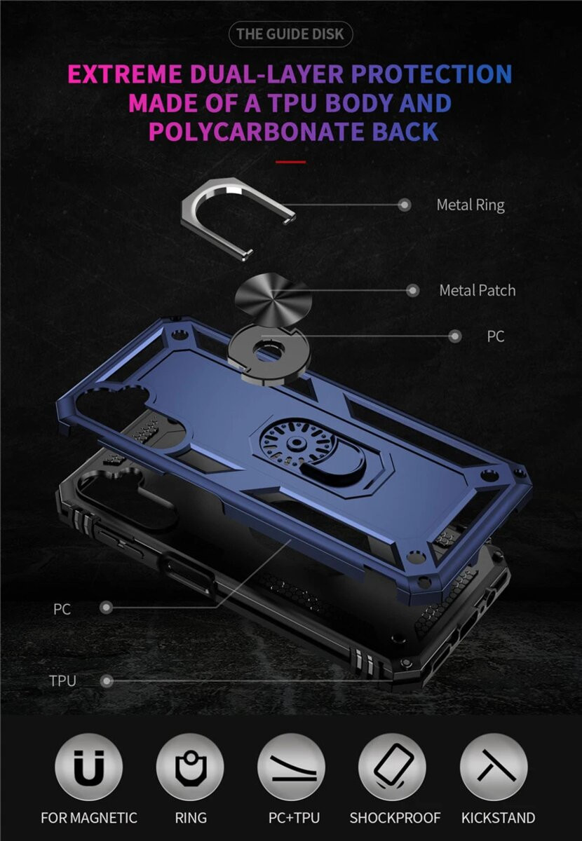 Чохол Cosmic Robot Ring for Samsung Galaxy A14 4G/5G Red - 5