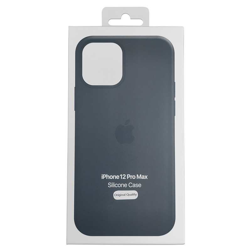 Чохол HQ Silicone Case iPhone 12 Pro Max Black (без MagSafe) - 6