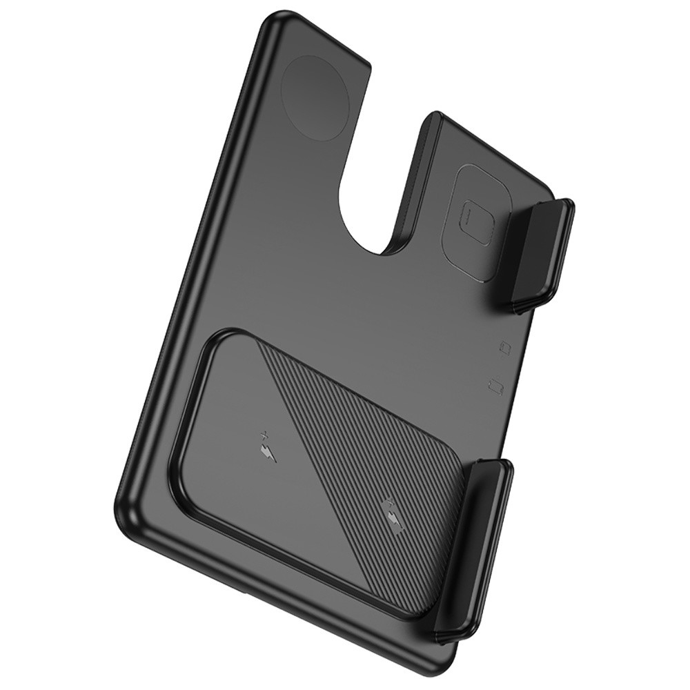 Безпровідний зарядний пристрій Hoco CQ2, 3 in 1, 15W, Black - 11