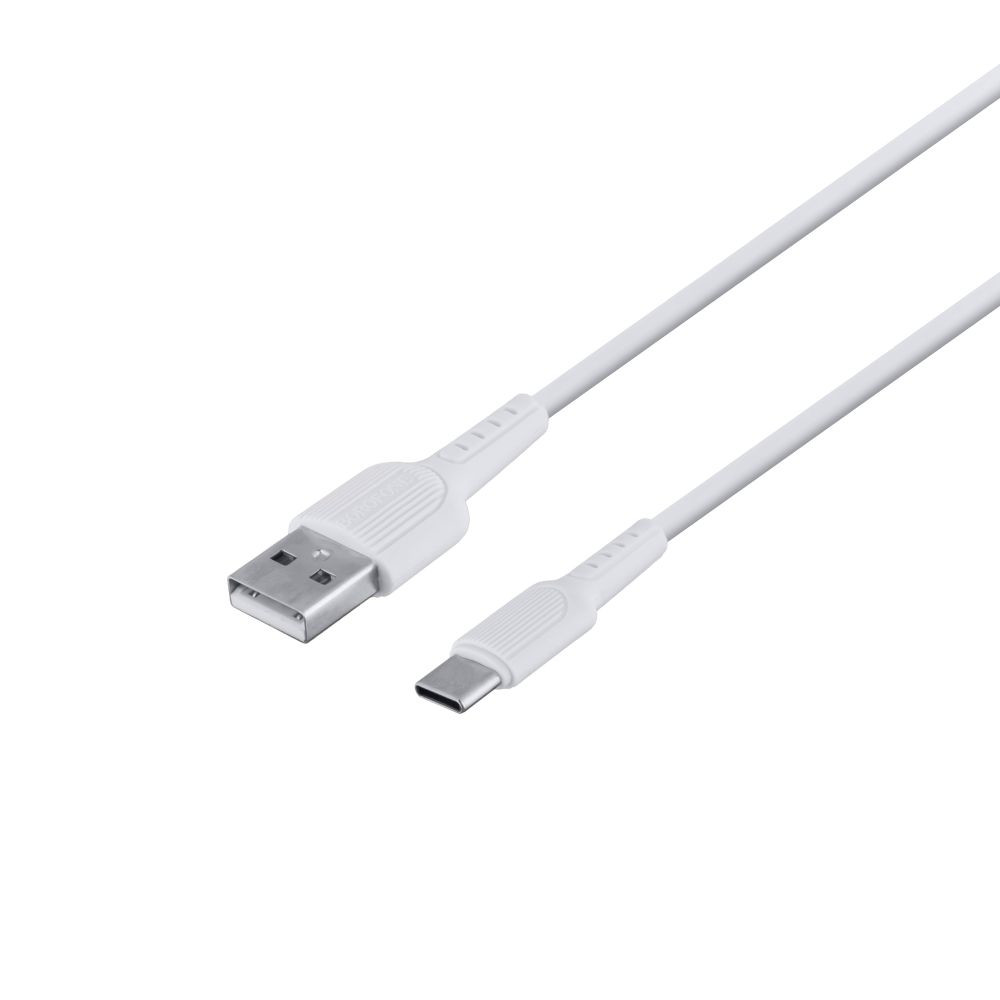 Мережевий зарядний пристрій Borofone BA37A, Cable Type-C, 2.4A, White - 3