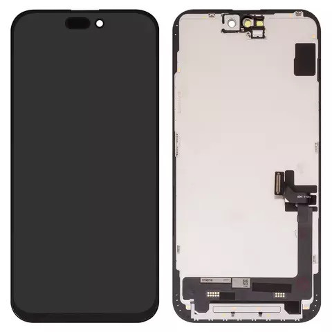 Дисплейний модуль для iPhone 15 Plus, Copy, TFT, JK, Black - 1