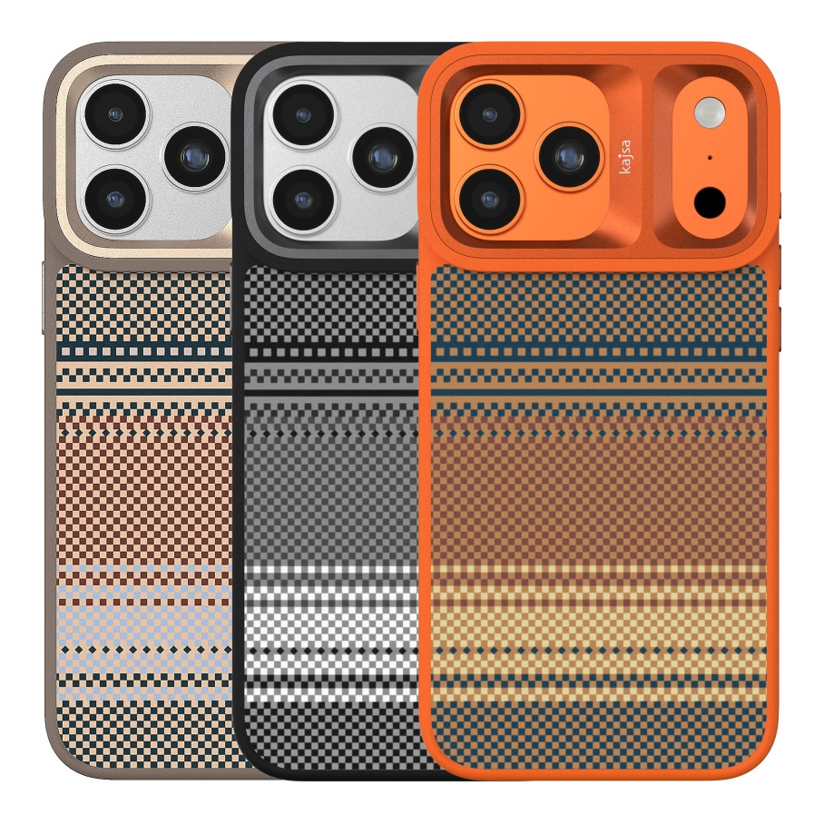 Чохол Kajsa Resort Collection Gradient Stripe with MagSafe для iPhone 17 Pro Max, Orange Plus O-Ring - 4