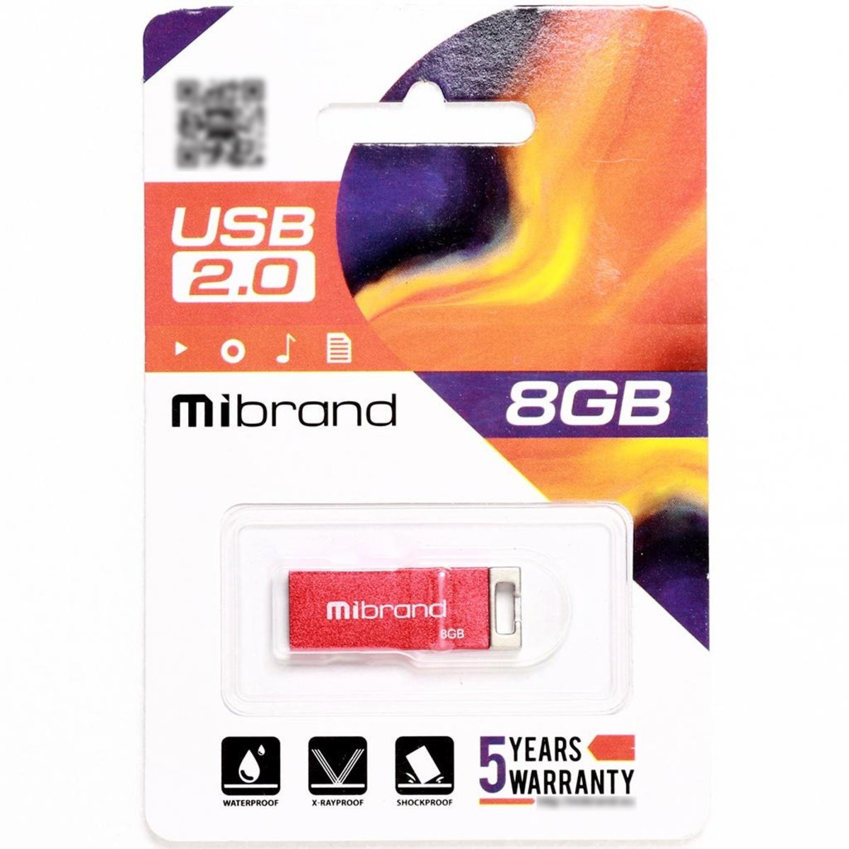 Флешка Mibrand USB 2.0 Chameleon 8Gb Red - 2